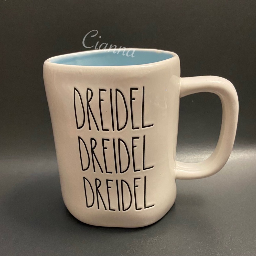 Rae Dunn Dreidel Dreidel Dreidel Double Sided Mug